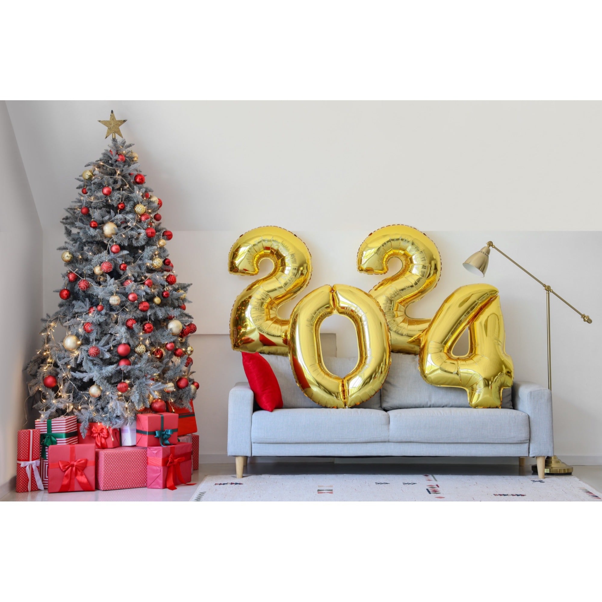 2024 Gold Balloons Grad Prom Birthday New Years Numbers Giant Graduation 40 Inch