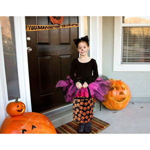 Pumpkin Halloween Bucket Bag Pumpkins Trick or Treat Candy Bag Reusable