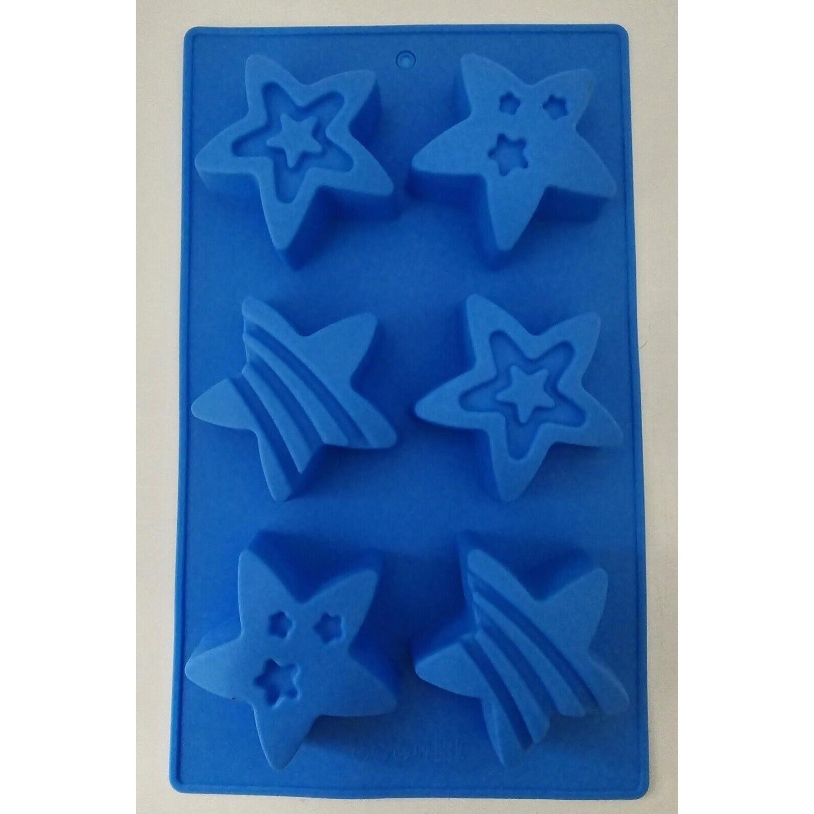 Star Shaped Silicone Molds Set of 2 Stars for Ice Soap Mold Patriotic Crayons