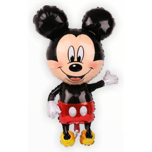 Mickey Mouse Theme Party Balloon Set Kids 5 Birthday Balloons with Ribbon Helium