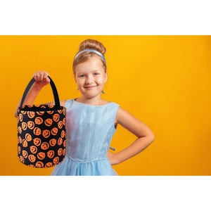 Pumpkin Halloween Bucket Bag Pumpkins Trick or Treat Candy Bag Reusable