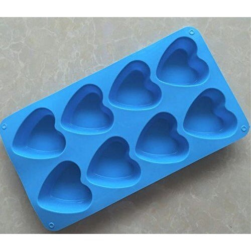 2 Silicone Heart Shaped Soap Bath Bomb Molds Hearts for Valentine’s Day Cake NEW