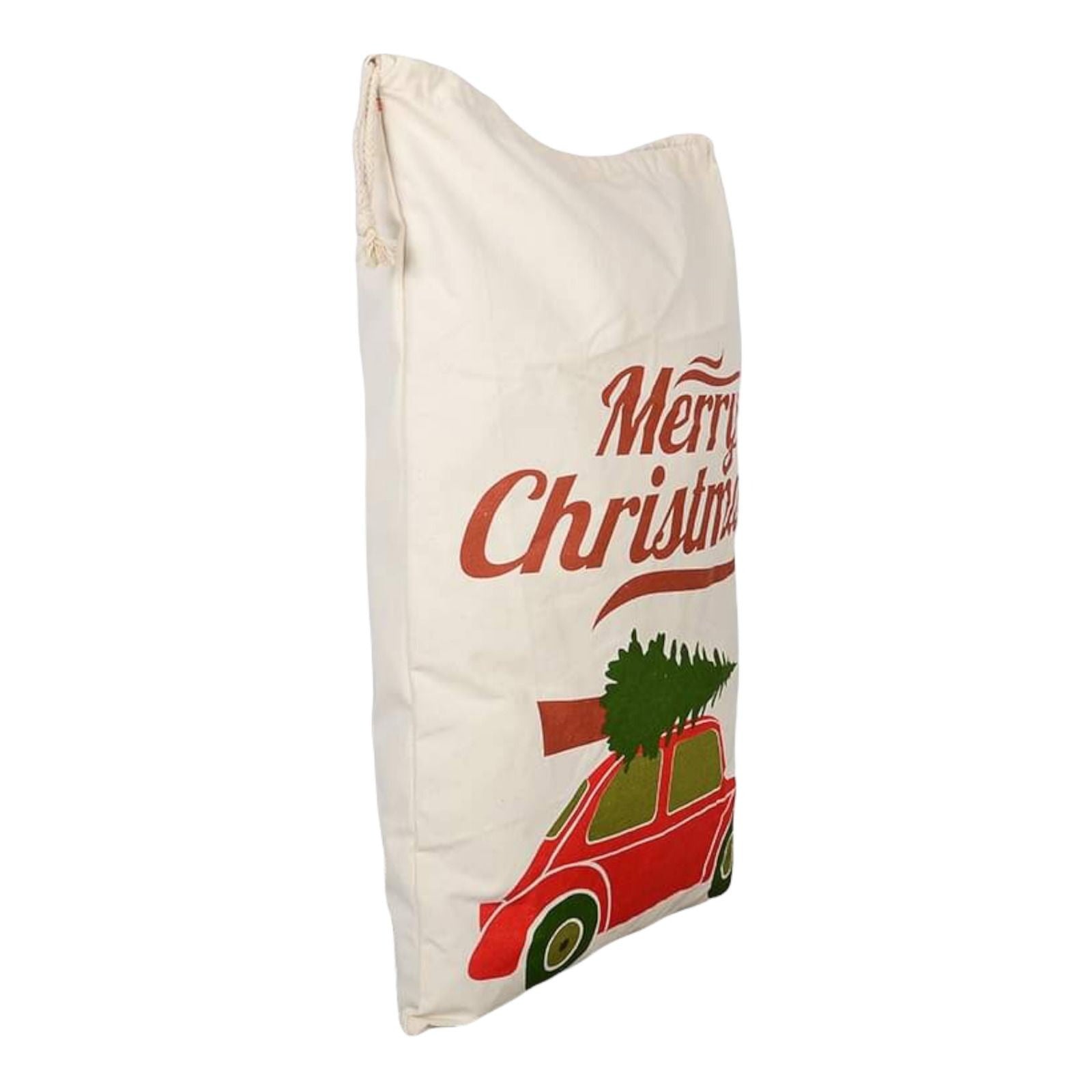 Car & Tree Design Christmas Bag Santa Claus Sack Cotton XMAS Childrens Gift Bags