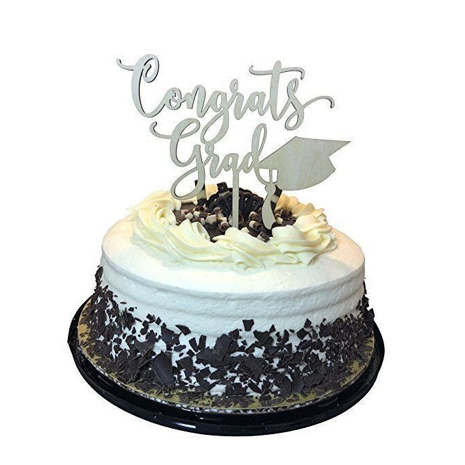 Congrats Grad Graduation Cake Topper - Class of 2024 Graduate Party High School