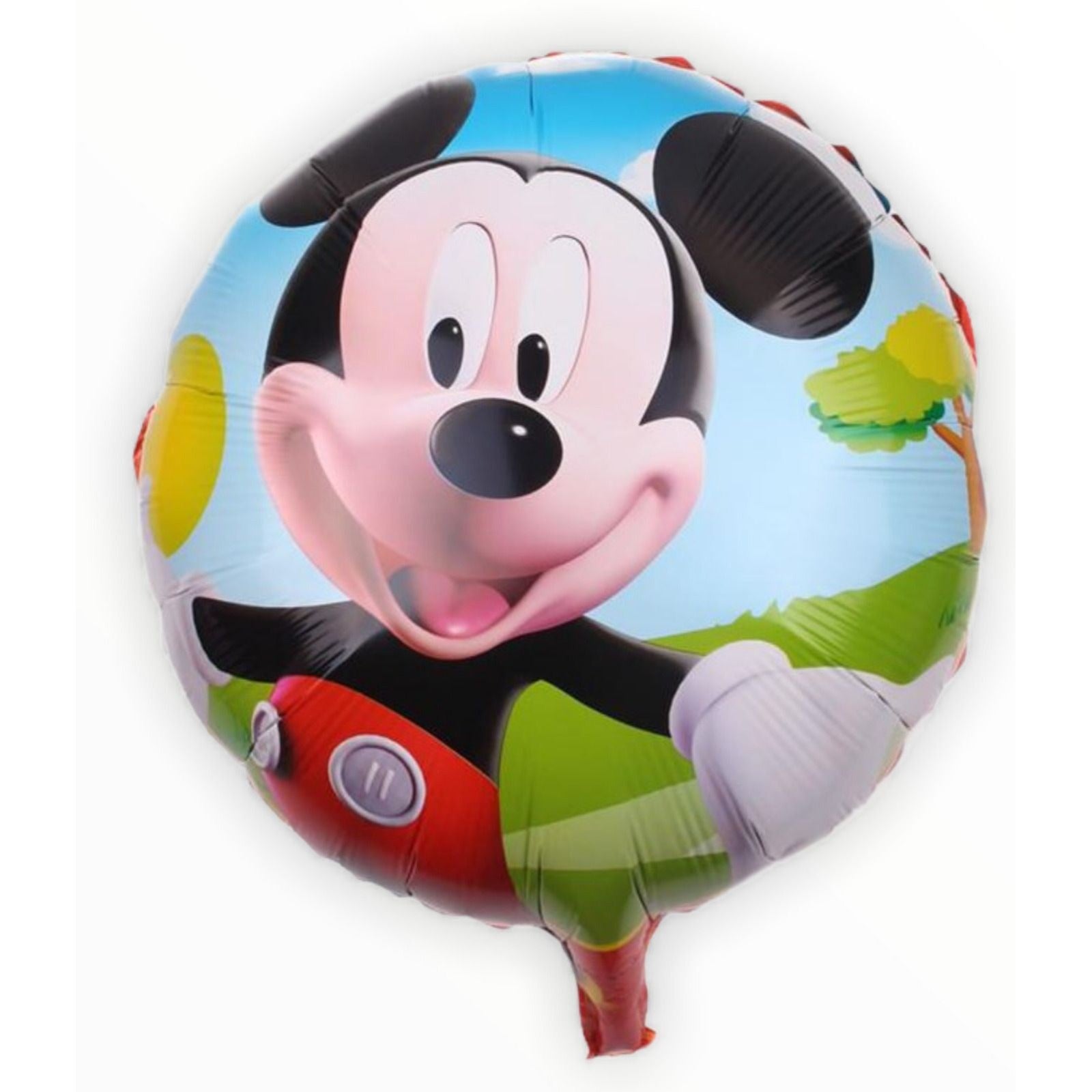 Mickey Mouse Theme Party Balloon Set Kids 5 Birthday Balloons with Ribbon Helium