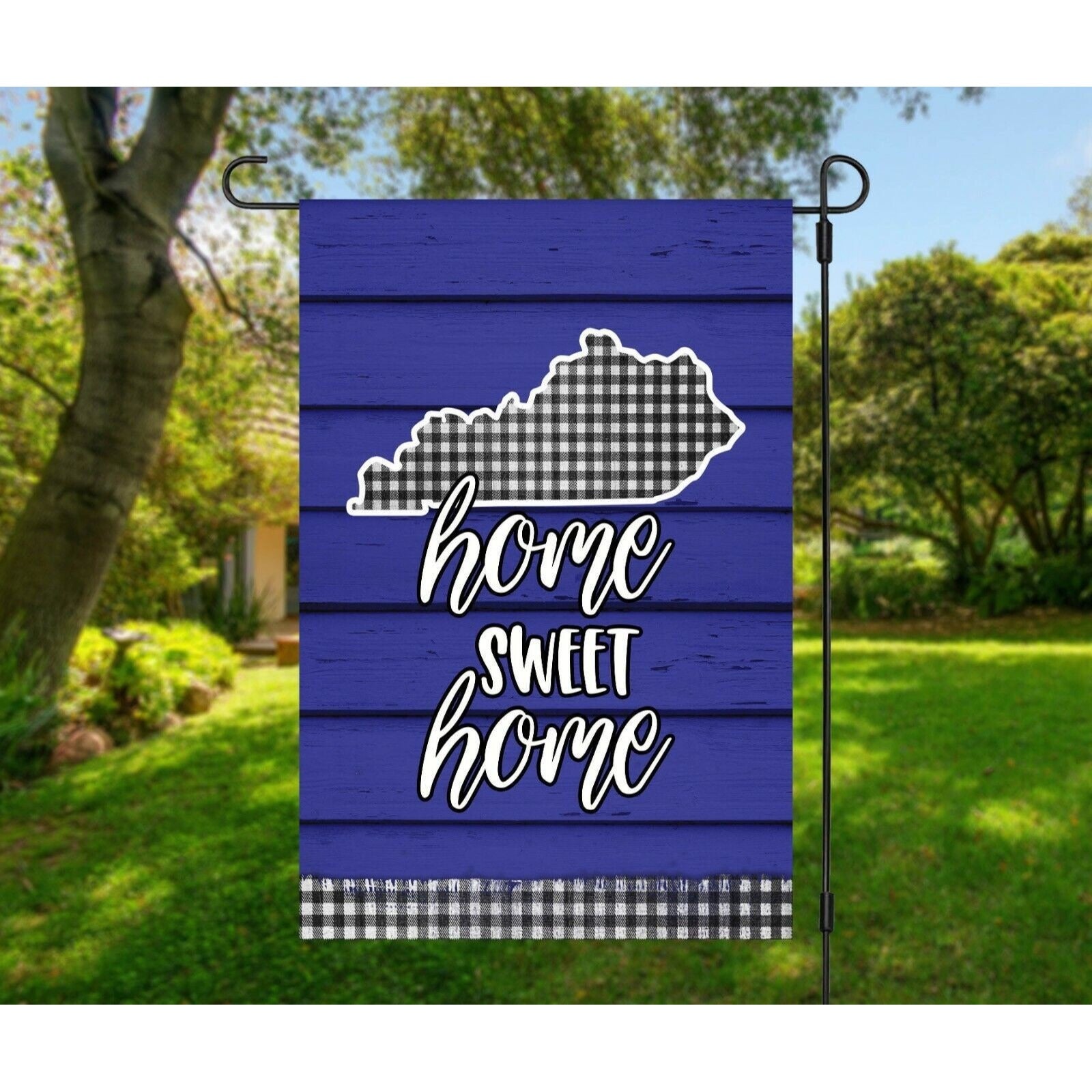 HOME SWEET HOME Kentucky State Garden Flag Double 2 Sided Yard Decoration NEW