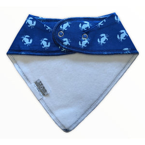 Nautical Drool Bibs with Snaps 4 pc set Bandana Baby Bib For Boys Cotton Sea Bibs NEW