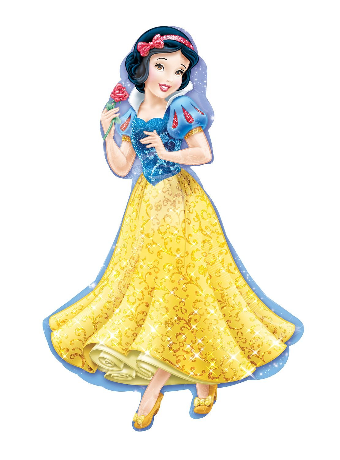 Anagram Snow White 37" Mylar Foil Balloon Supershape XL- 1 Piece - Flat