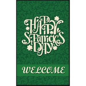 Saint Patricks Garden Flag - St Patrick's Day Yard Decor Green and White Welcome Flags