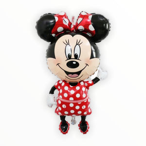 Minnie Mouse Helium Balloon Set Kids Birthday Theme Party Balloons with Ribbon