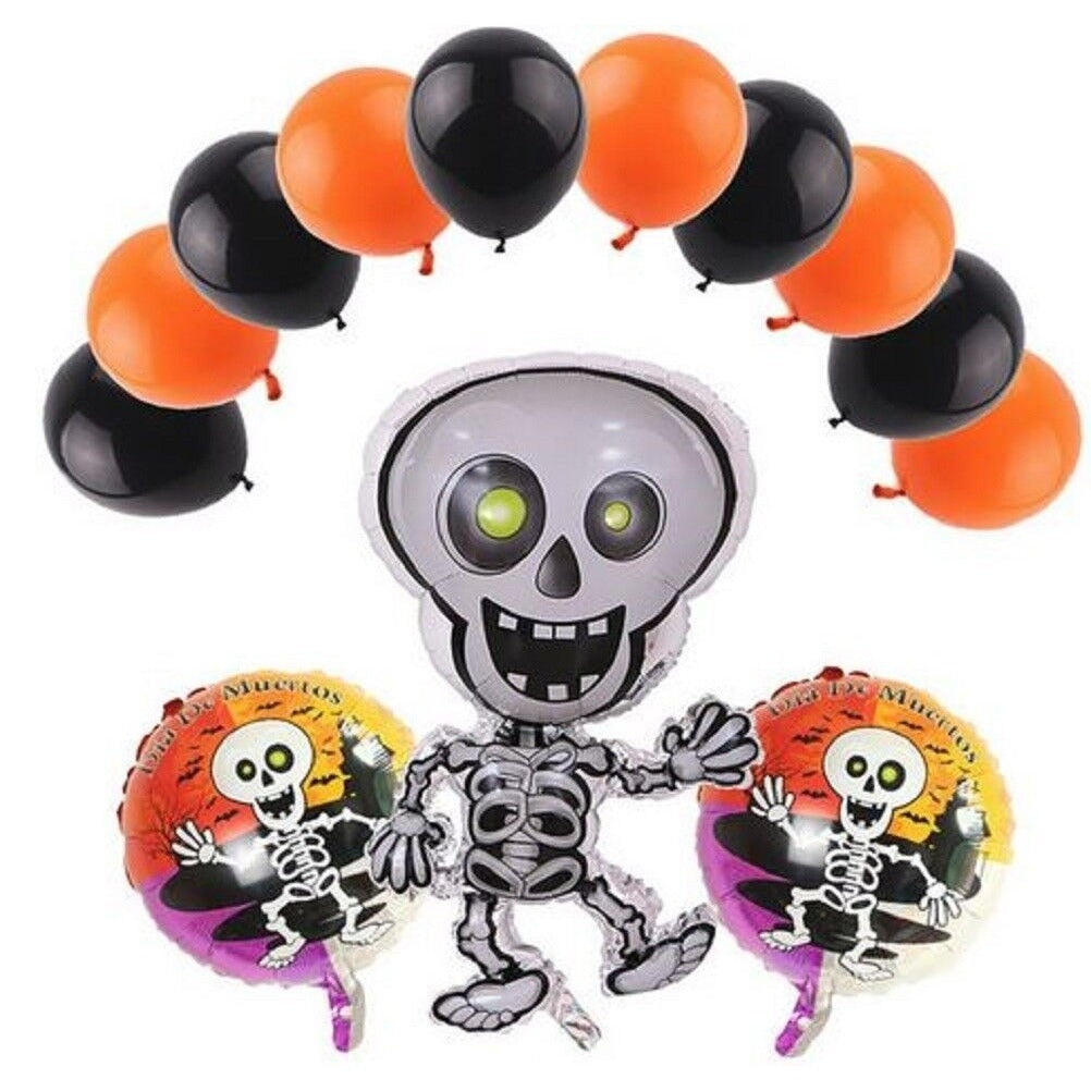 Dia de Los Muertos Balloons Set - The Day of The Dead - Coco Skeleton Party Balloon Kit