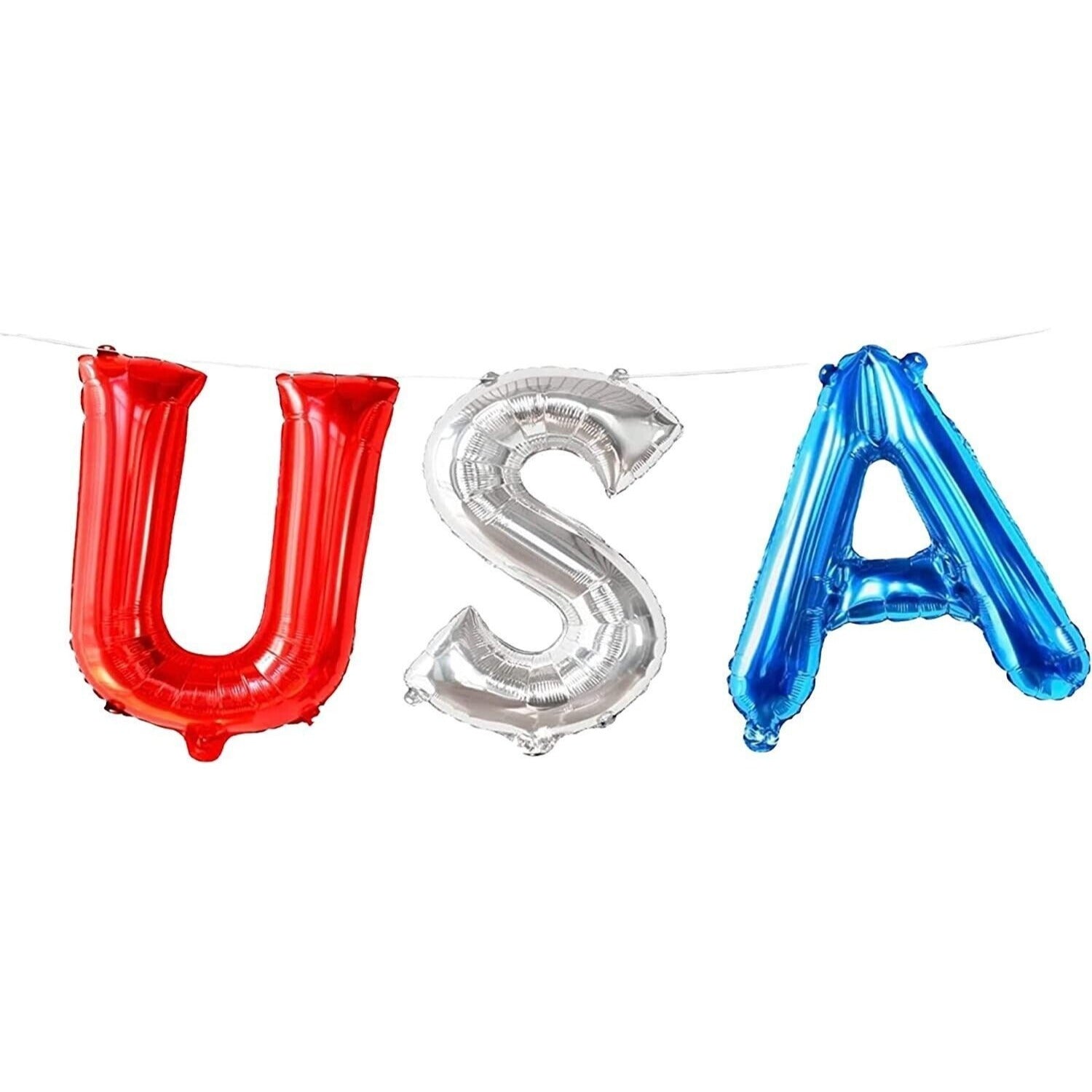 Fourth of July Decorations  USA Patriotic Party Decor Bundle Balloons Paper Fans