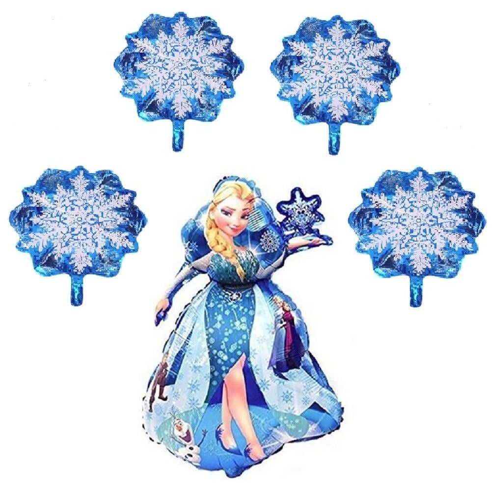 Frozen Elsa 36" Helium Mylar Foil Balloon 4 Snowflakes Disney Princess