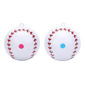 Gender Reveal Baseball Set One Pink & 1 Blue Powder Ball Pre-Filled Boy or Girl