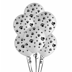 Paw Dog Theme Balloons and Birthday Decor  Banner Garland Paw Print Party Decorations