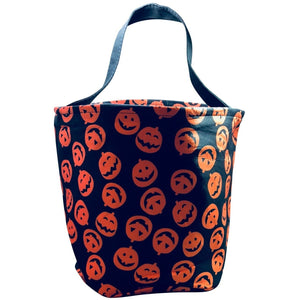 Pumpkin Halloween Bucket Bag Pumpkins Trick or Treat Candy Bag Reusable