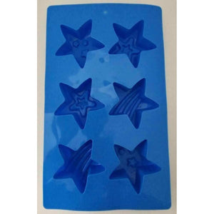 Star Shaped Silicone Molds Set of 2 Stars for Ice Soap Mold Patriotic Crayons