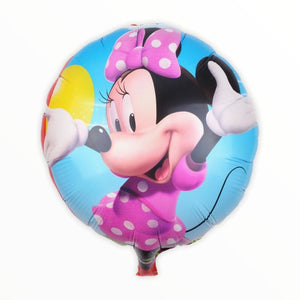 Minnie Mouse Helium Balloon Set Kids Birthday Theme Party Balloons with Ribbon