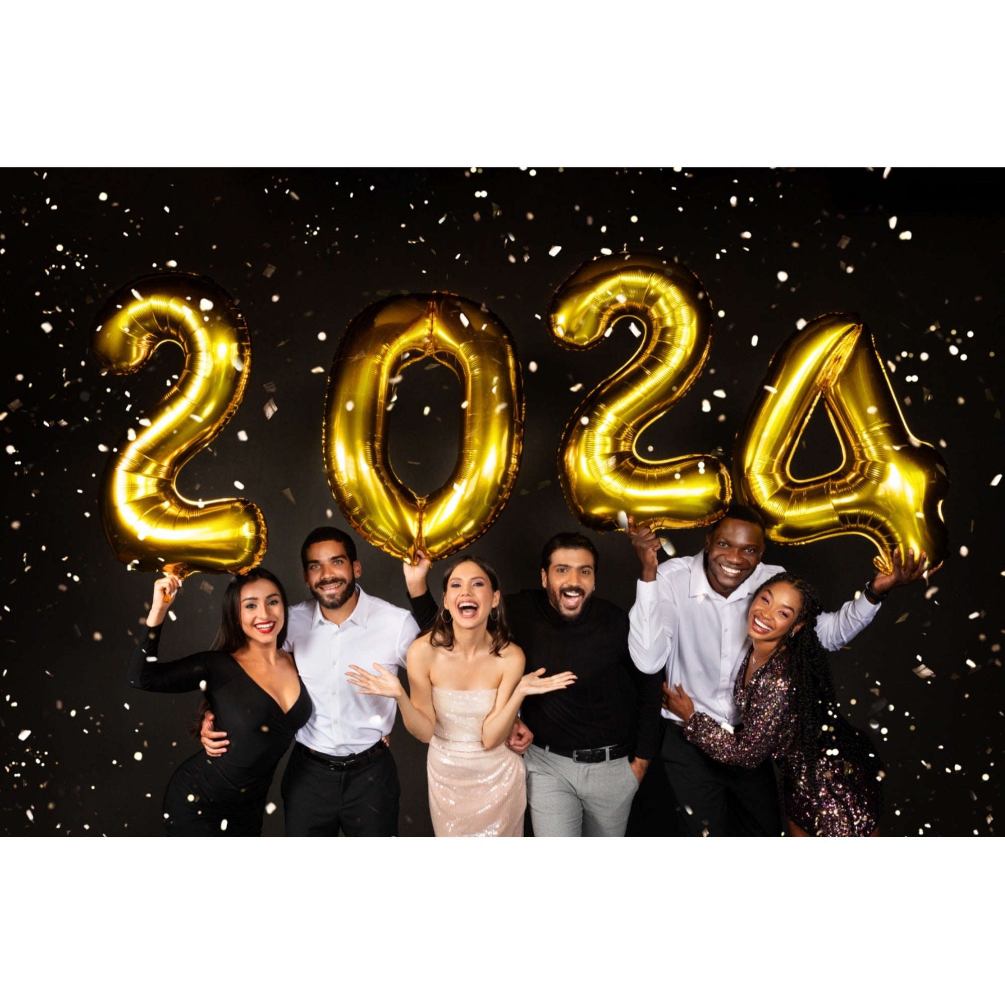 2024 Gold Balloons Grad Prom Birthday New Years Numbers Giant Graduation 40 Inch