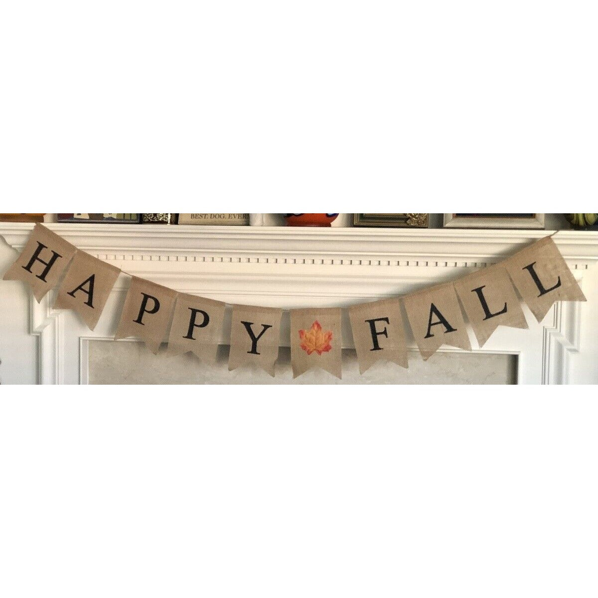 HAPPY FALL Burlap Garland Autumn Banner Party Hanging Decorations Supplies