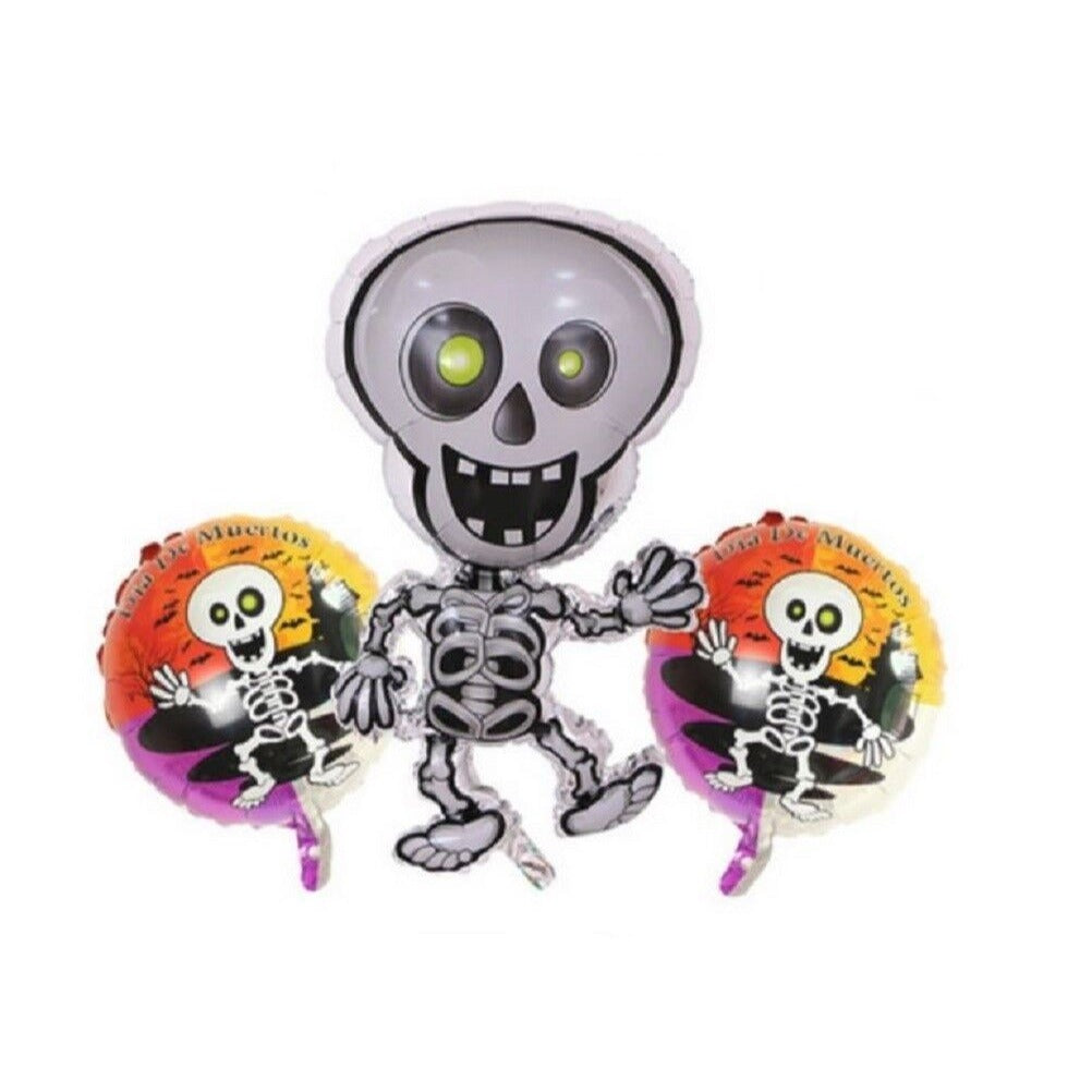 Dia de Los Muertos Balloons Set - The Day of The Dead - Coco Skeleton Party Balloon Kit