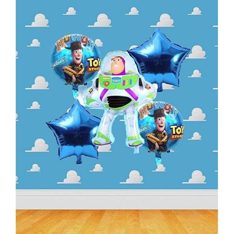 Buzz Lightyear Balloon Set Toy Story Happy Birthday Theme Party Balloons