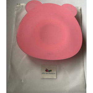 Non Slip Smooth PINK Bear Bowl Silicone Placemat for Children Infants Pets NEW